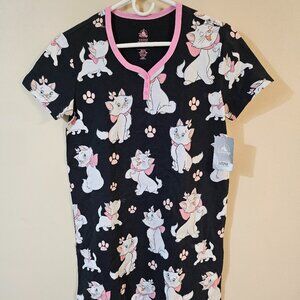 Disney Women's Aristocats Scrub Top Sleepwear - Size XS